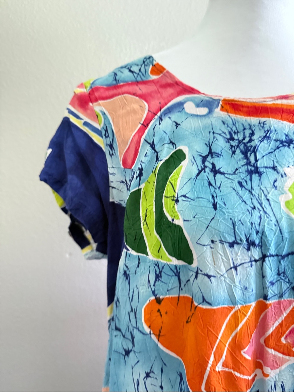 Jams World Vintage Tropical Fish Print dress size Large - Picture 2 of 11